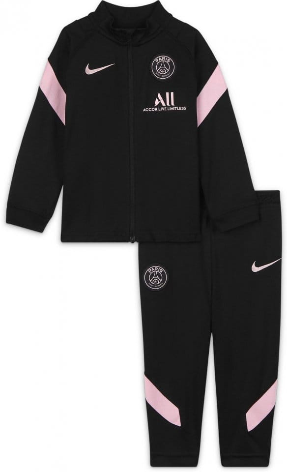 Zestaw Nike Paris Saint-Germain Strike Away Baby/Toddler Dri-FIT Knit Soccer Tracksuit